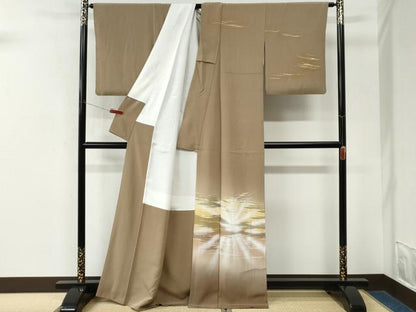 平和屋着物●訪問着　作家物　霞文　暈し染め　正絹　逸品　CABM3706yc