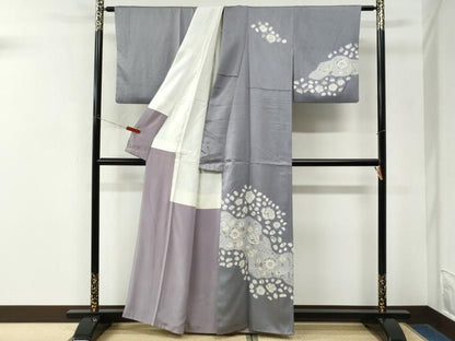 平和屋着物●訪問着　辻が花　正絹　逸品　CABM3708yc