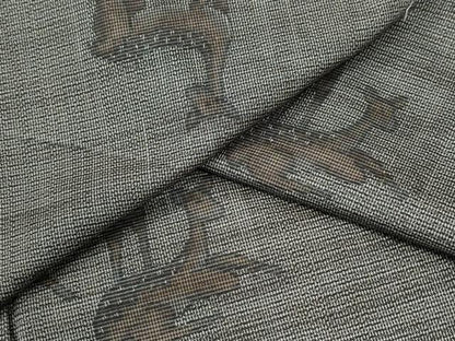 平和屋着物●上質な紬　鹿　正絹　逸品　未使用　CABM3720yc