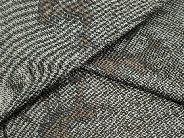 平和屋着物●上質な紬　鹿　正絹　逸品　未使用　CABM3720yc