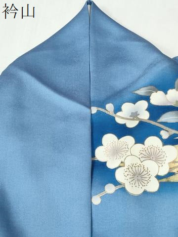 平和屋着物●豪華振袖　駒刺繍　牡丹花文　暈し染め　金彩　正絹　逸品　CABM3771yc