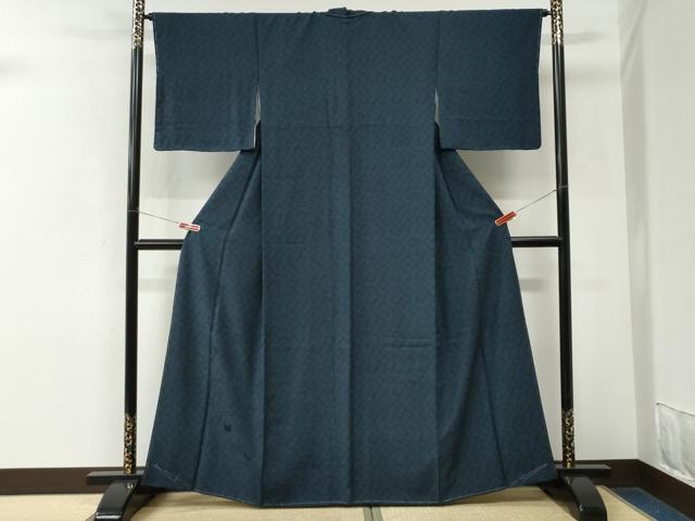 平和屋着物●江戸小紋　菊　正絹　逸品　未使用　CABM3797yc