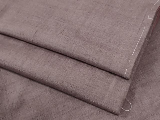 平和屋着物●結城紬　色無地　浅紫色　正絹　逸品　未使用　CABM3801yc