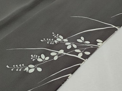 平和屋着物●訪問着　駒刺繍　短冊草花文　暈し染め　金彩　鬼しぼ縮緬　正絹　逸品　未使用　CABM3804yc