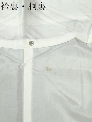 平和屋着物●結城紬　100亀甲　流水籬花文　正絹　逸品　未使用　CABM3839yc