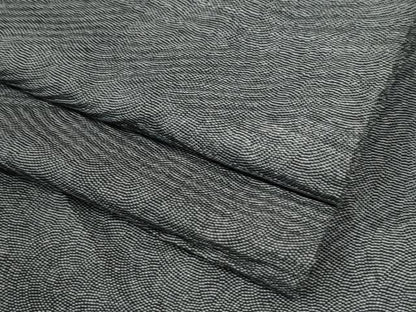 平和屋着物●江戸小紋　鮫小紋柄　黒地　正絹　逸品　CABM3865yc