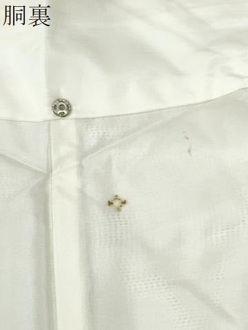 平和屋着物●本場大島紬　白大島　牡丹　正絹　逸品　CABM3868yc