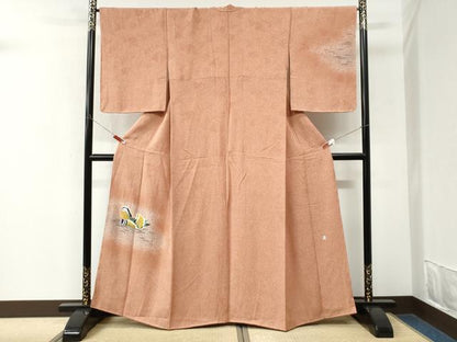 平和屋着物●人間国宝・羽田登喜男　訪問着　鴛鴦　金彩　正絹　逸品　未使用　CABM3878yc
