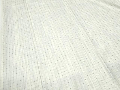 平和屋着物●西陣　三代目市三郎　雅紬　十字絣　証紙付き　正絹　逸品　未使用　CABM3886yc