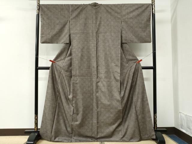 平和屋着物●本場大島紬　9マルキ　吉祥花文　ロング丈　正絹　逸品　CABM3892yc