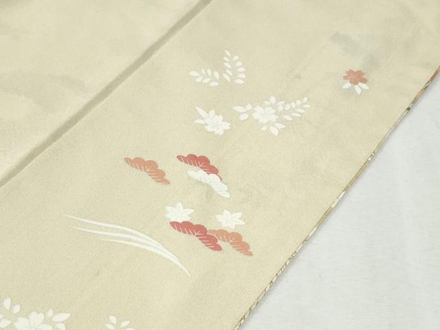 平和屋着物●訪問着　作家物　駒刺繍　浜松花籠文　暈し染め　金彩　正絹　逸品　CABM3894yc