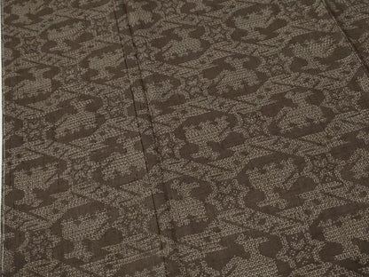 平和屋着物●結城紬　100亀甲　有栖川文様　正絹　逸品　未使用　CABM3904yc