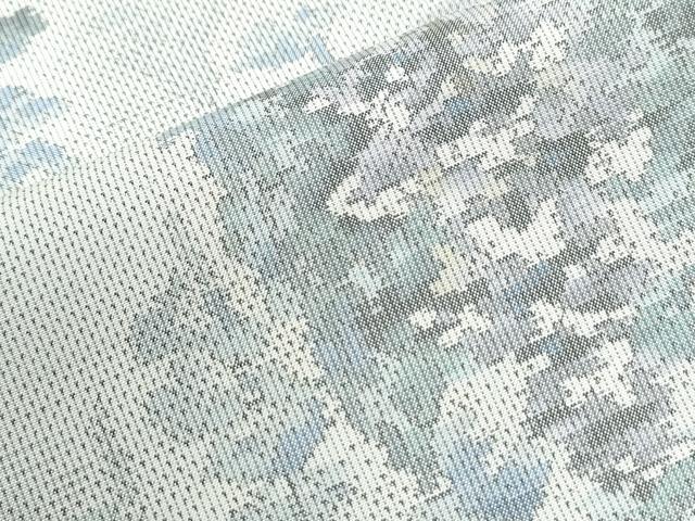 平和屋着物●本場大島紬　白大島　9マルキ　総絣　樹林文　正絹　逸品　CABM3905yc