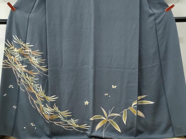 平和屋着物●訪問着　松葉文　金彩　正絹　逸品　CABM3914yc