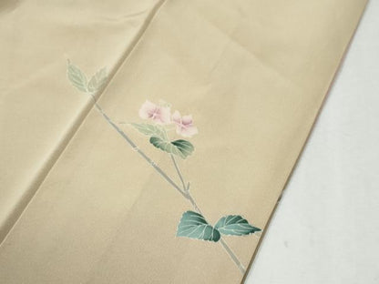 平和屋着物●訪問着　友禅　作家物　枝花文　暈し染め　正絹　逸品　CABM3923yc