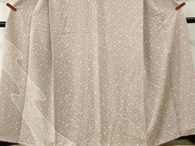 平和屋着物●訪問着　流水舞桜文　正絹　逸品　CABM3928yc