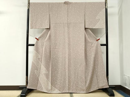 平和屋着物●訪問着　流水舞桜文　正絹　逸品　CABM3928yc