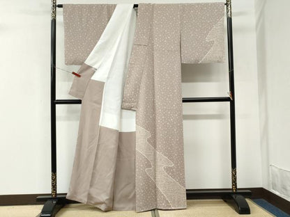 平和屋着物●訪問着　流水舞桜文　正絹　逸品　CABM3928yc