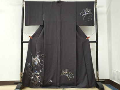平和屋着物●訪問着　流水枝花文　金彩　健勝苑扱い　正絹　逸品　CABM3929yc