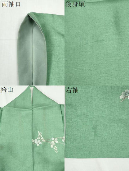 平和屋着物●訪問着　螺鈿　浜松雪輪草花文　暈し染め　金彩部分　ますいわ屋扱い　正絹　逸品　CABM3937yc
