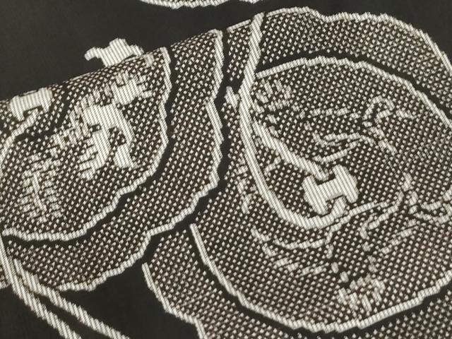 平和屋着物●本場大島紬　7マルキ　地空き　総絣　鏡裏鳳凰唐草文　正絹　逸品　未使用　CABM3939yc