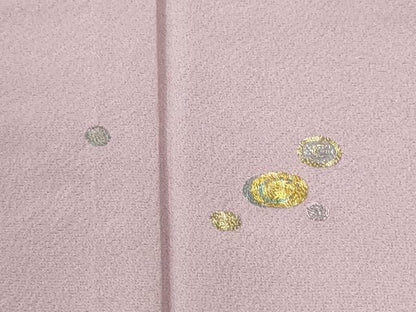 平和屋着物●訪問着　作家物　総駒刺繍　丸文　正絹　逸品　CABM3940yc