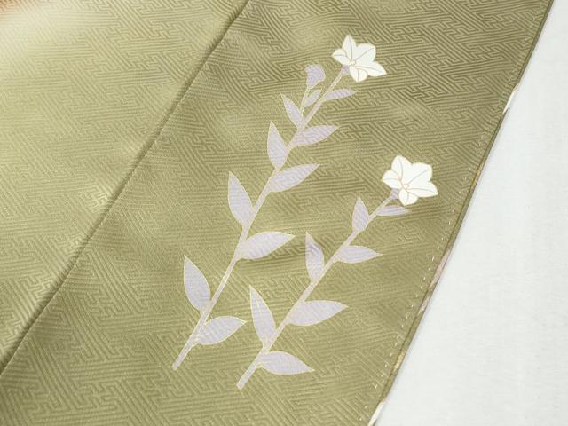 平和屋着物●訪問着　草花文　暈し染め　金彩　正絹　逸品　CABM3942yc