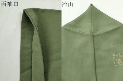 平和屋着物●訪問着　刺繍　短冊花唐草文　金彩　正絹　逸品　CABM3946yc