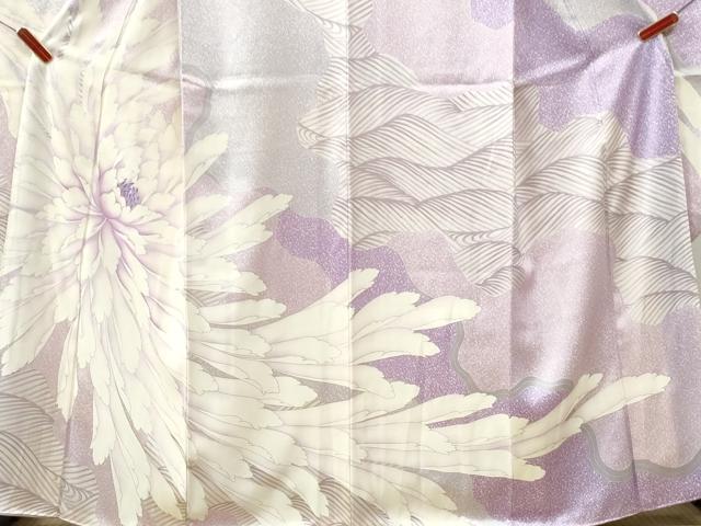 平和屋着物●豪華振袖　牡丹　銀彩　正絹　逸品　CABM3951yc