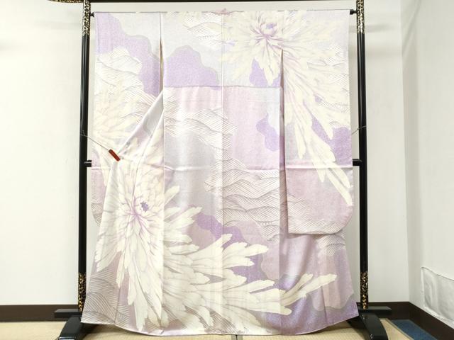 平和屋着物●豪華振袖　牡丹　銀彩　正絹　逸品　CABM3951yc