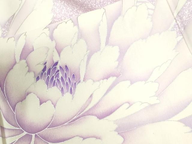 平和屋着物●豪華振袖　牡丹　銀彩　正絹　逸品　CABM3951yc