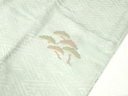 平和屋着物●訪問着　駒刺繍　枝花文　暈し染め　金彩　三越扱い　正絹　逸品　CABM3957yc