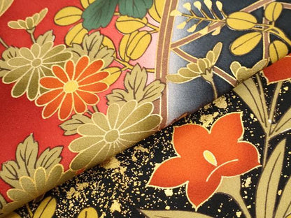 平和屋着物●豪華振袖　駒刺繍　籬菊花文　暈し染め　金彩　正絹　逸品　CABM3960yc