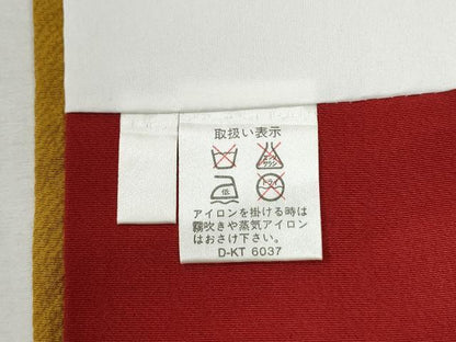 平和屋着物●豪華振袖　短冊渡り橋御所車花蝶文　暈し染め　金彩　正絹　逸品　CABM3975yc