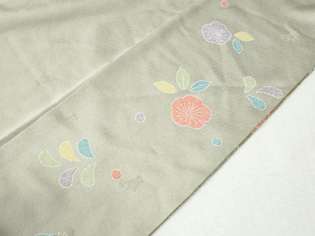 平和屋着物●訪問着　流水雪輪草花文　金彩　正絹　逸品　CABM3981yc