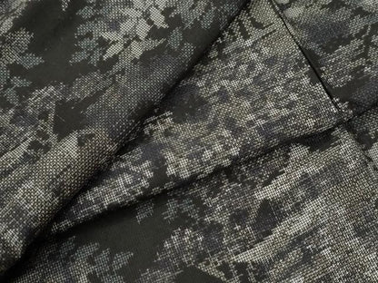 平和屋着物●本場大島紬　9マルキ　樹林風景文　正絹　逸品　CABM3982yc