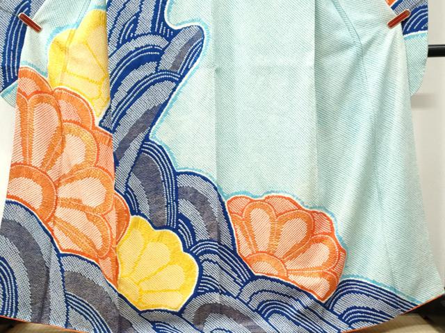 平和屋着物●豪華振袖　総絞り　舞花文　金彩　正絹　逸品　CABM3985yc