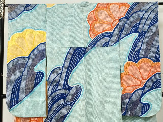 平和屋着物●豪華振袖　総絞り　舞花文　金彩　正絹　逸品　CABM3985yc