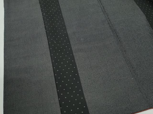 平和屋着物●本塩沢　十字絣　正絹　逸品　CABM3986yc