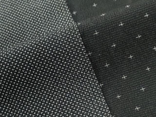 平和屋着物●本塩沢　十字絣　正絹　逸品　CABM3986yc