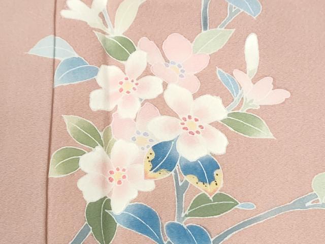 平和屋着物●本加賀友禅作家　南克治　訪問着　枝花文　暈し染め　正絹　逸品　CABM3987yc