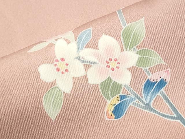 平和屋着物●本加賀友禅作家　南克治　訪問着　枝花文　暈し染め　正絹　逸品　CABM3987yc