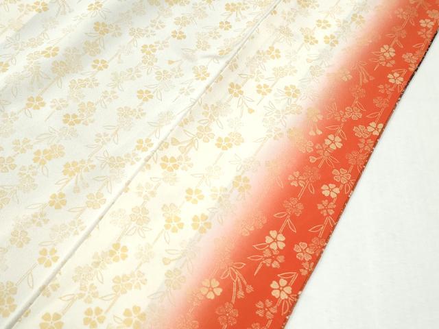 平和屋着物●豪華振袖　萩枝花文　暈し染め　金通し地　正絹　逸品　CABM3992yc