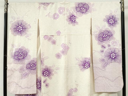平和屋着物●豪華振袖　総絞り　花籠文　暈し染め　正絹　逸品　CABM3997yc