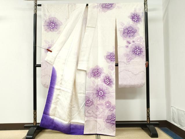 平和屋着物●豪華振袖　総絞り　花籠文　暈し染め　正絹　逸品　CABM3997yc