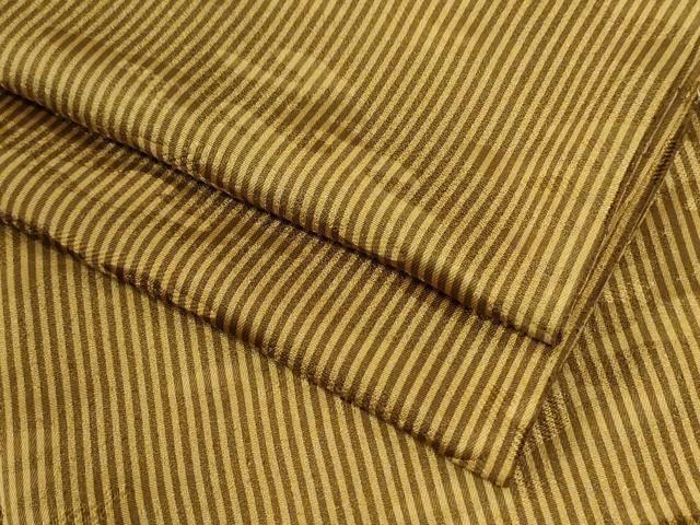 平和屋着物●上質な小紋　縞　霞文　正絹　逸品　CABM4020yc
