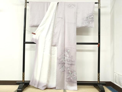 平和屋着物●訪問着　葡萄風景文　暈し染め　正絹　逸品　未使用　CABM4023yc