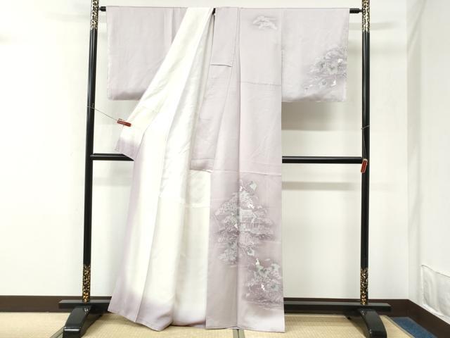 平和屋着物●訪問着　葡萄風景文　暈し染め　正絹　逸品　未使用　CABM4023yc