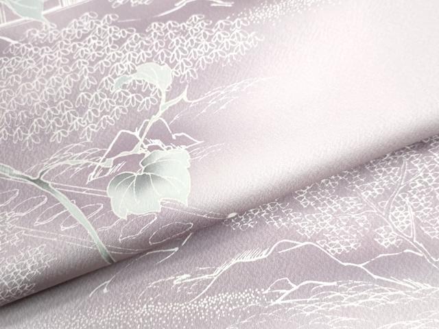 平和屋着物●訪問着　葡萄風景文　暈し染め　正絹　逸品　未使用　CABM4023yc