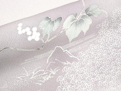 平和屋着物●訪問着　葡萄風景文　暈し染め　正絹　逸品　未使用　CABM4023yc